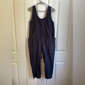 EUC Elizabeth Suzann Clyde jumpsuit XS-S navy cotton canvas